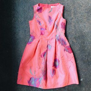 Lela Rose Floral Jacquard Dress Size 14